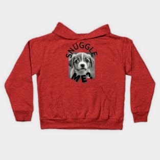 Snuggle me cute puppy Kids Hoodie